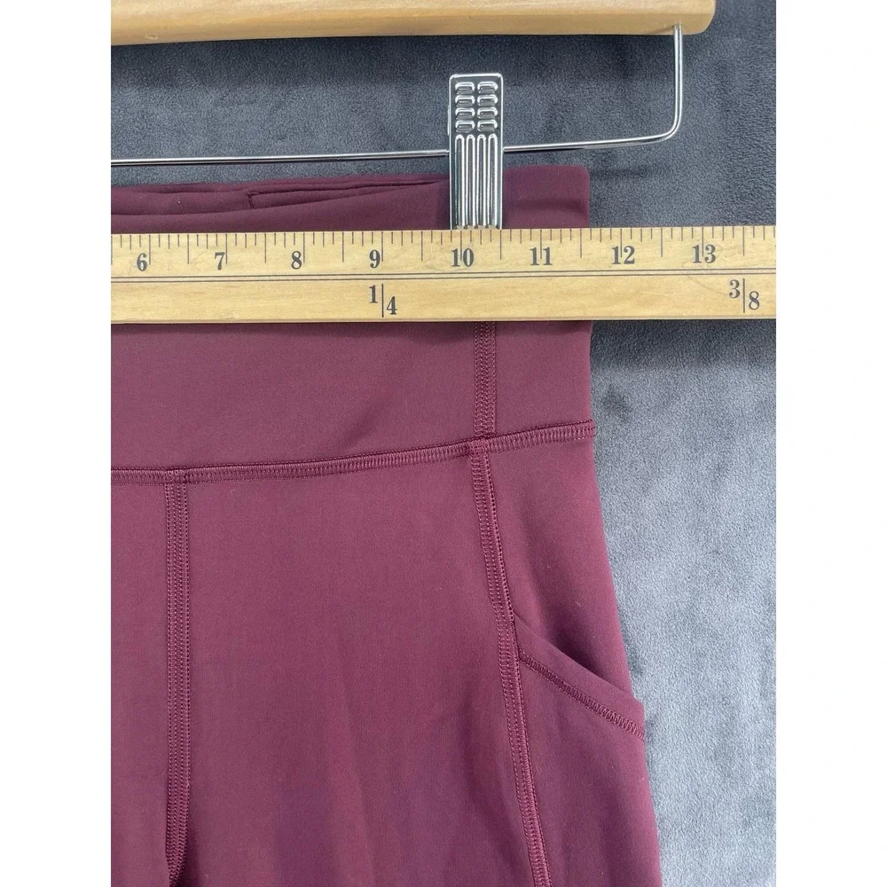 Lululemon Women's Size 4 Burgundy High‎ Rise Pocket Leggings Yoga Pants